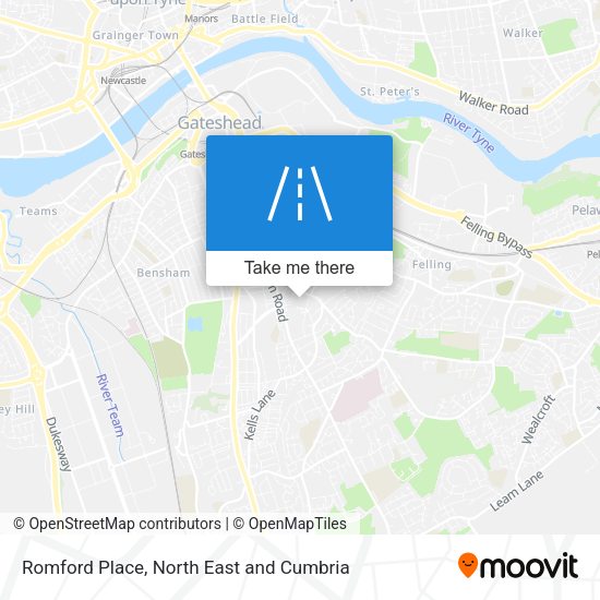 Romford Place map