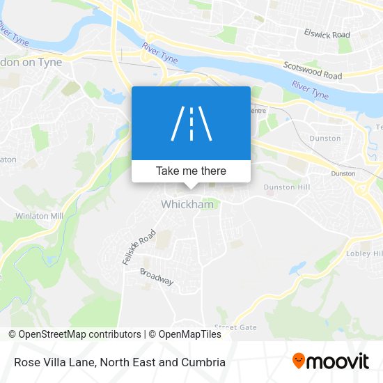Rose Villa Lane map