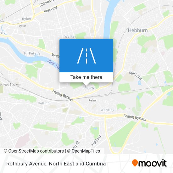 Rothbury Avenue map
