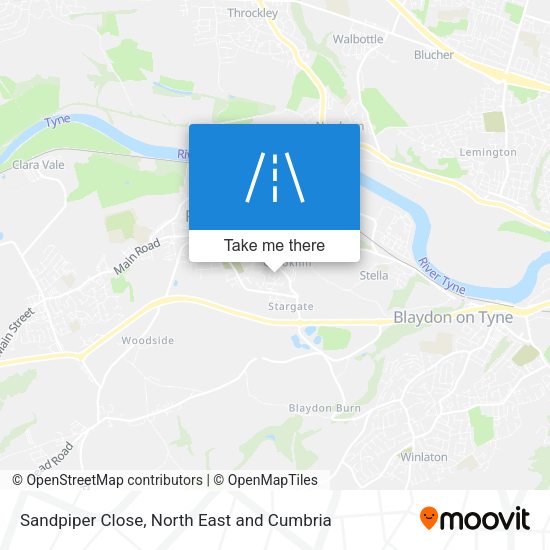 Sandpiper Close map