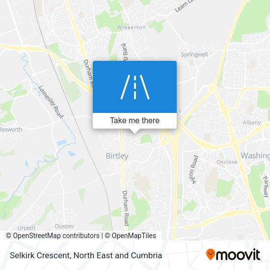 Selkirk Crescent map