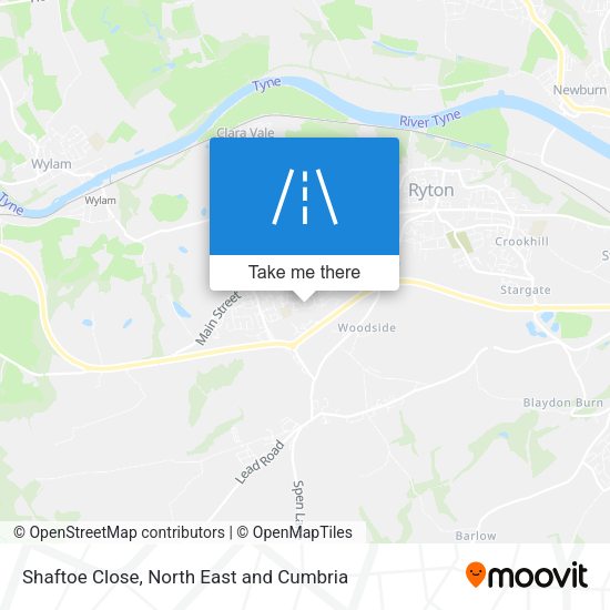Shaftoe Close map
