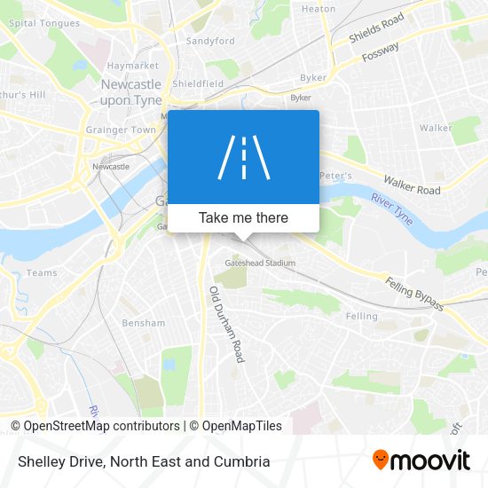 Shelley Drive map