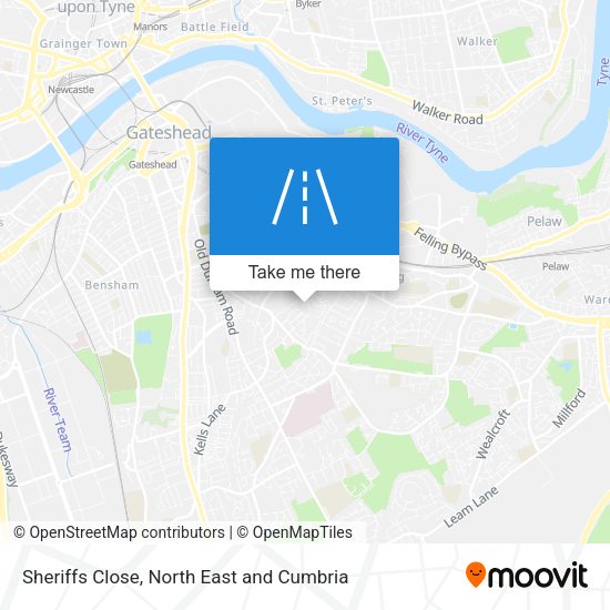 Sheriffs Close map