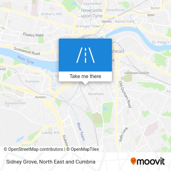 Sidney Grove map