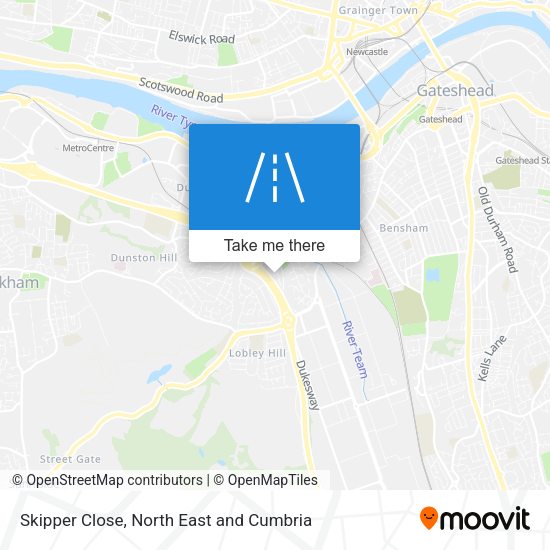 Skipper Close map