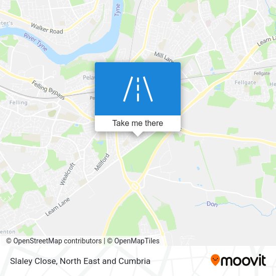Slaley Close map