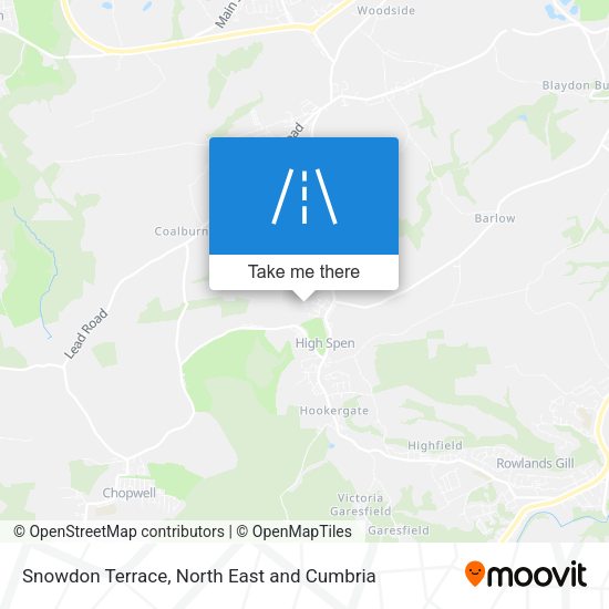 Snowdon Terrace map