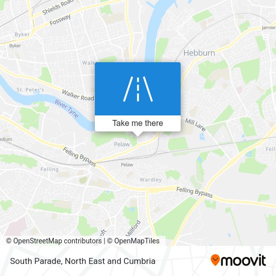 South Parade map