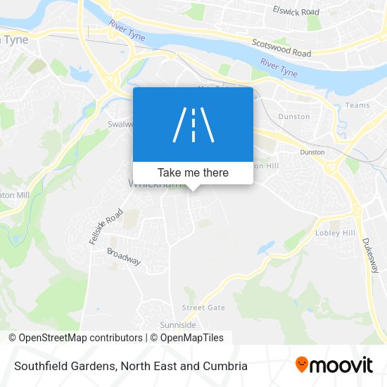 Southfield Gardens map