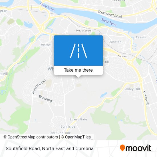 Southfield Road map