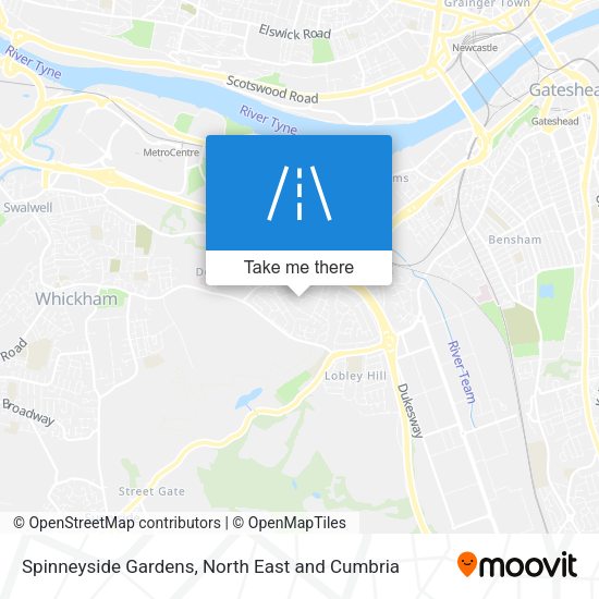 Spinneyside Gardens map