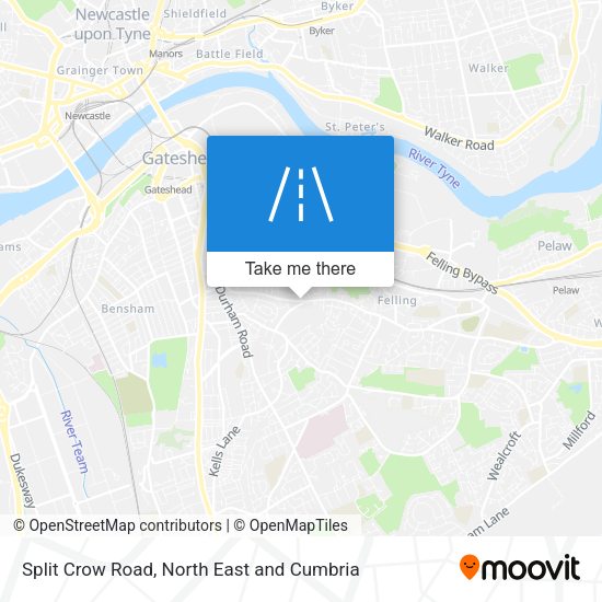 Split Crow Road map
