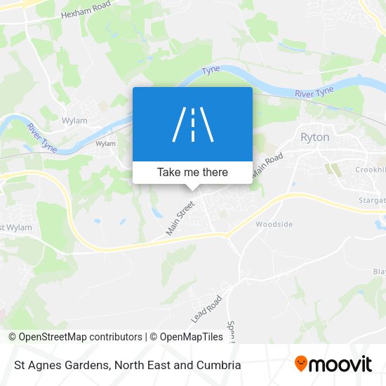 St Agnes Gardens map
