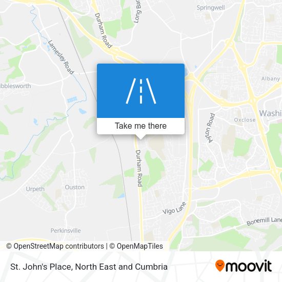 St. John's Place map