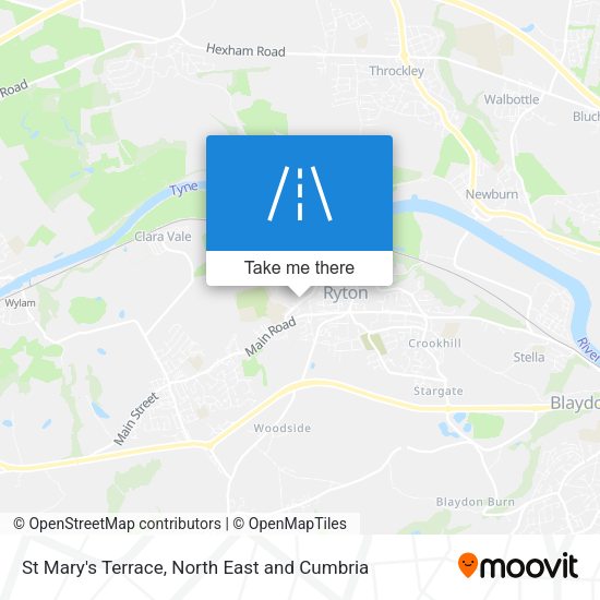 St Mary's Terrace map