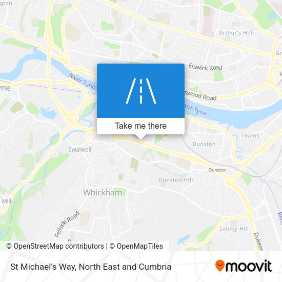 St Michael's Way map