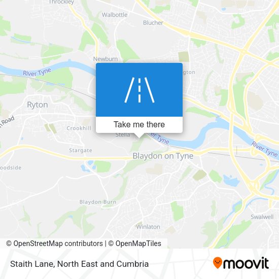 Staith Lane map