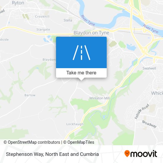 Stephenson Way map