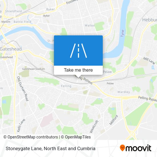 Stoneygate Lane map