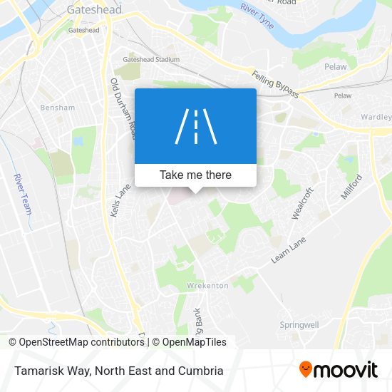 Tamarisk Way map