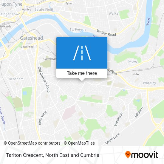 Tarlton Crescent map