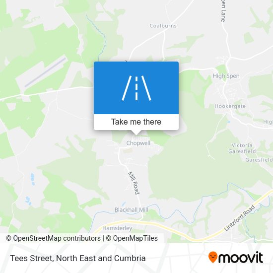 Tees Street map
