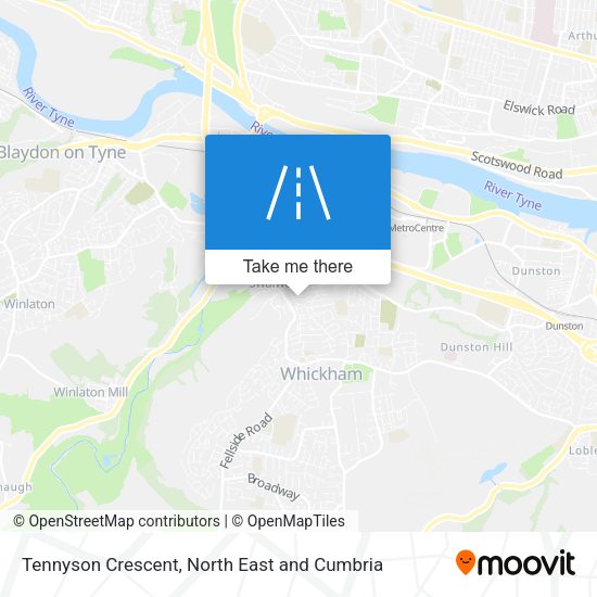 Tennyson Crescent map