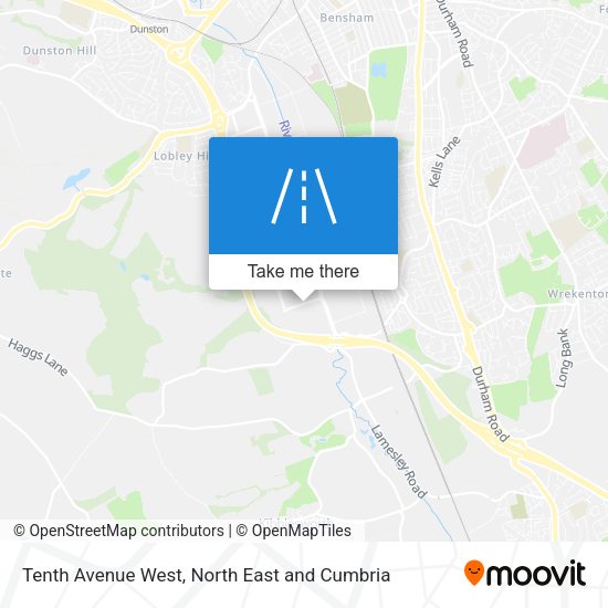 Tenth Avenue West map