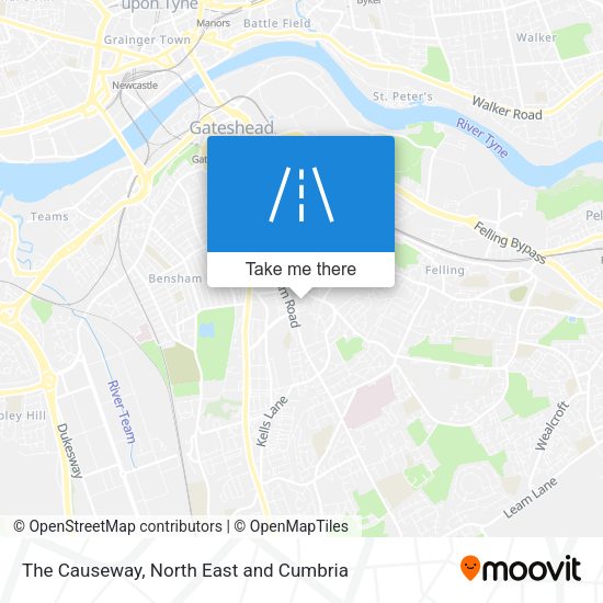 The Causeway map