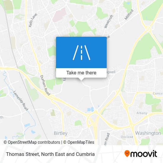 Thomas Street map