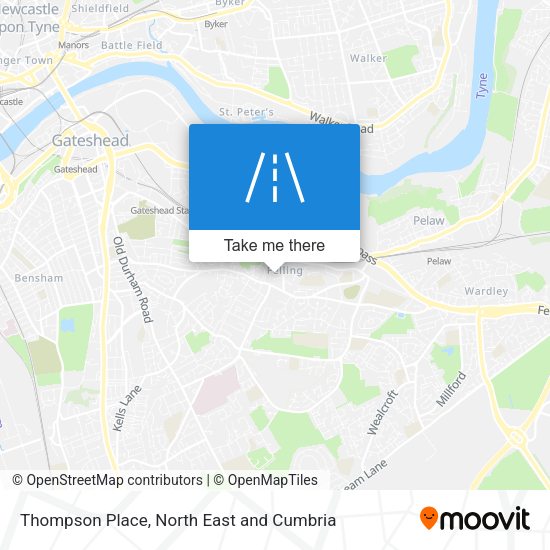 Thompson Place map