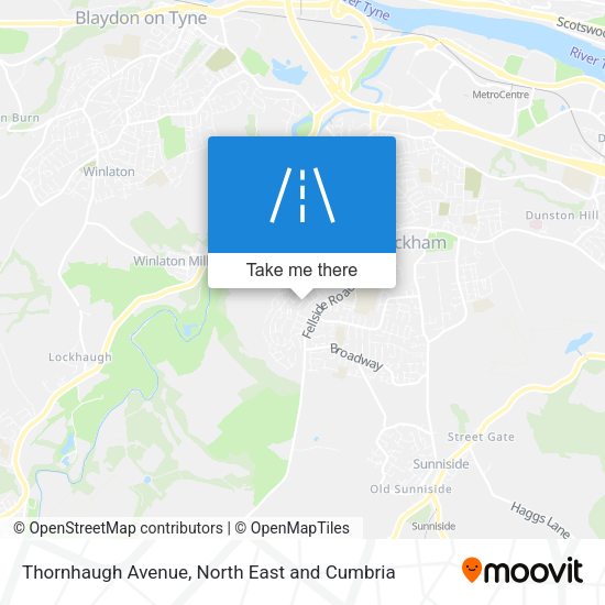 Thornhaugh Avenue map