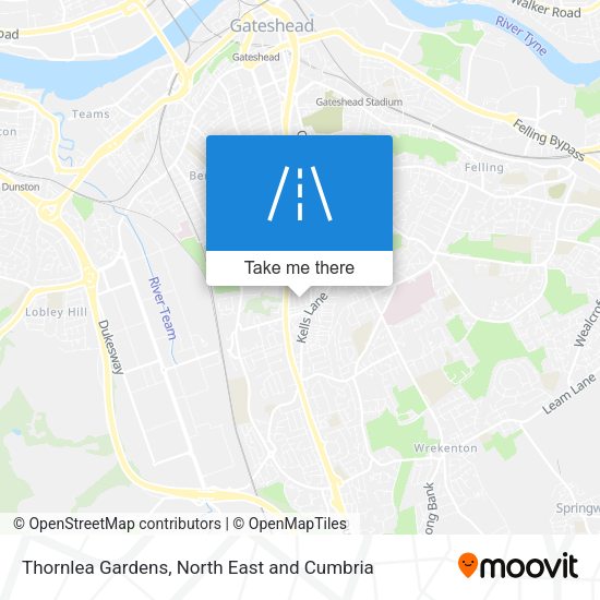 Thornlea Gardens map