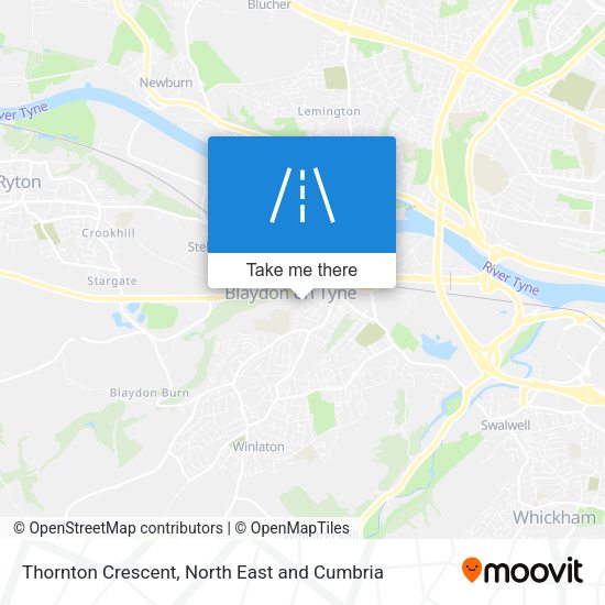 Thornton Crescent map
