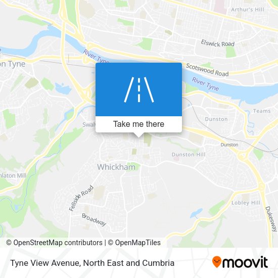 Tyne View Avenue map