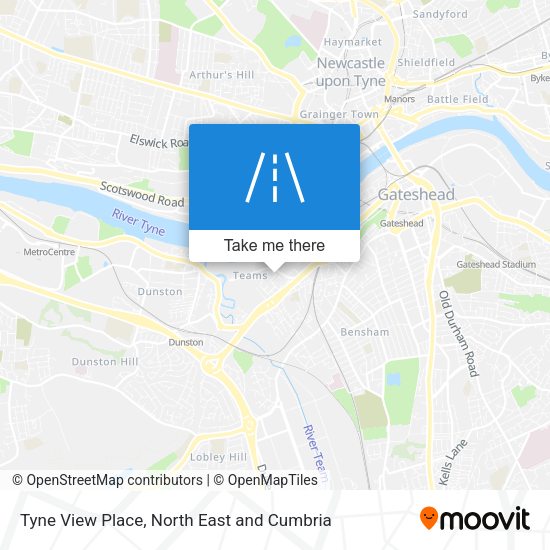 Tyne View Place map