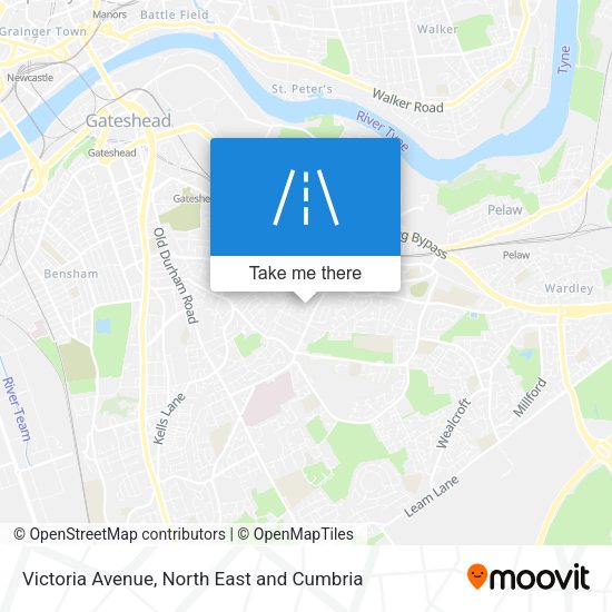 Victoria Avenue map