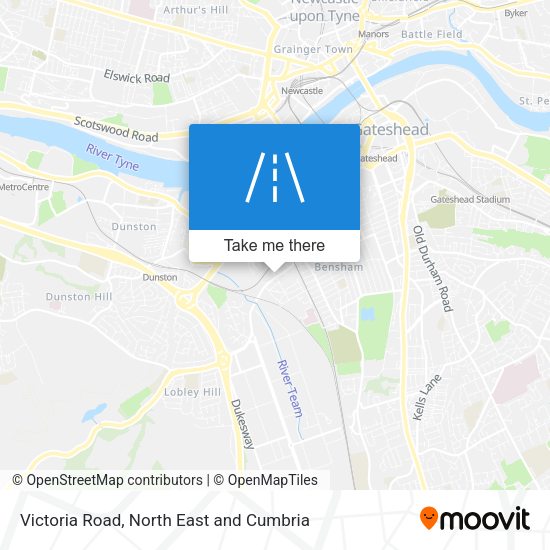 Victoria Road map