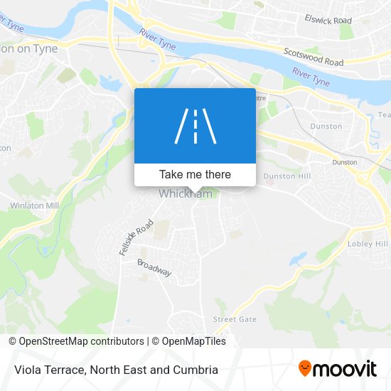 Viola Terrace map