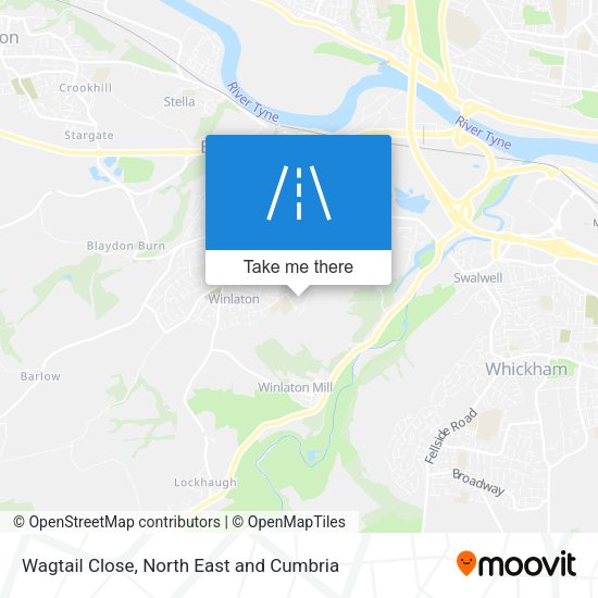 Wagtail Close map