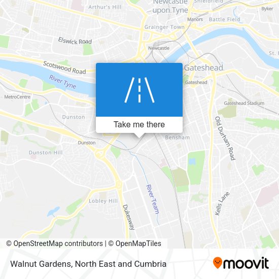 Walnut Gardens map