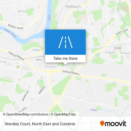Wardley Court map