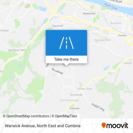 Warwick Avenue map