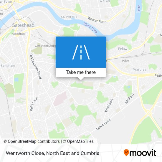Wentworth Close map