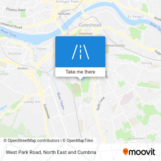 West Park Road map