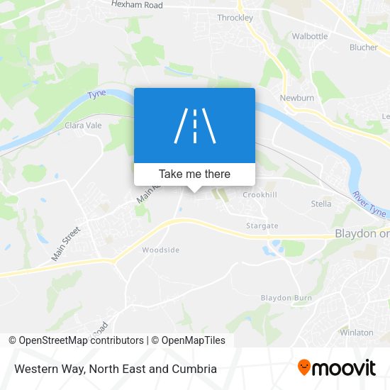 Western Way map