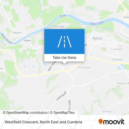 Westfield Crescent map