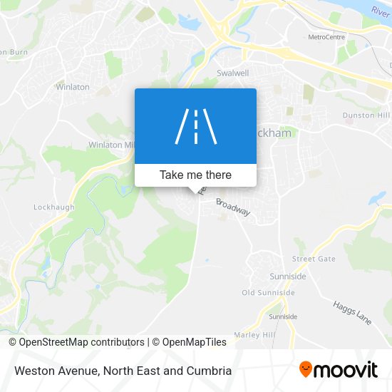 Weston Avenue map