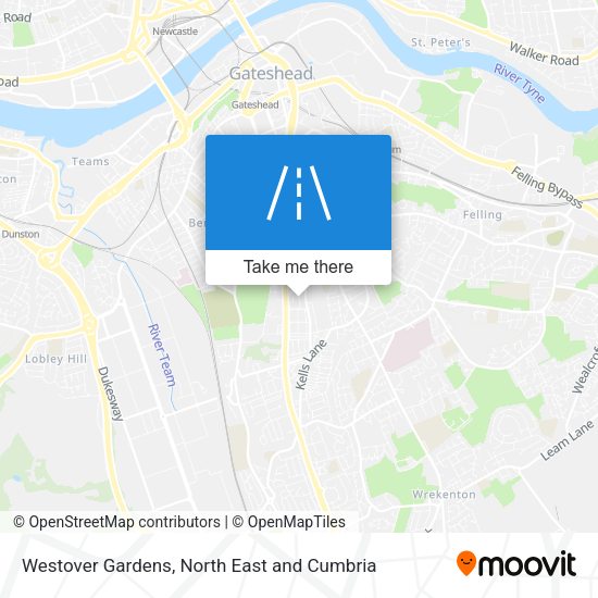 Westover Gardens map